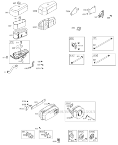 Page F Diagram and Parts List for 311707 0132-E1 Briggs and Stratton Engine